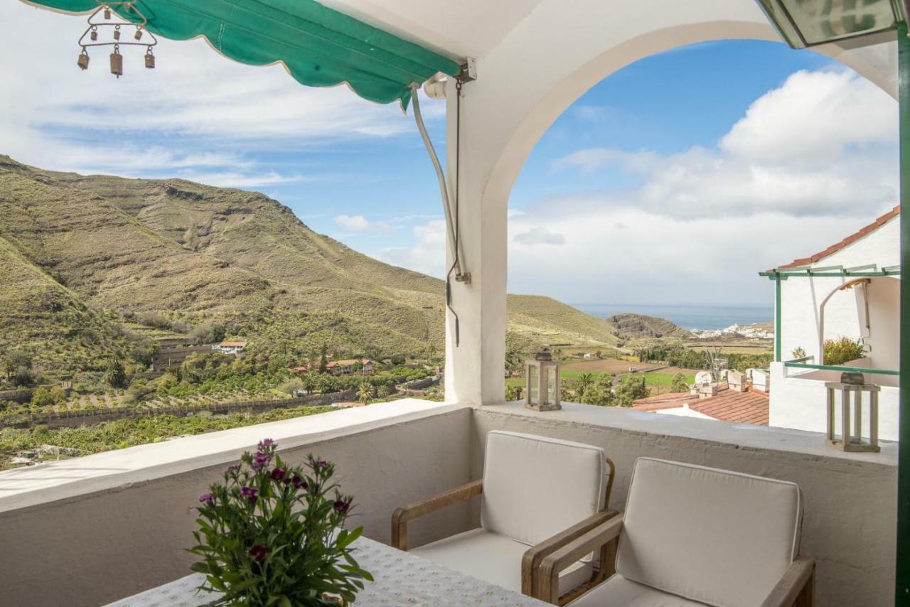 Casa Carmen Agaete Con Terraza Y Vistas Al Mar公寓 外观 照片